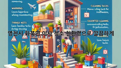 🏡✨ 영천시 화북면 이사 청소, 친환경으로 깔끔하게! 🌿